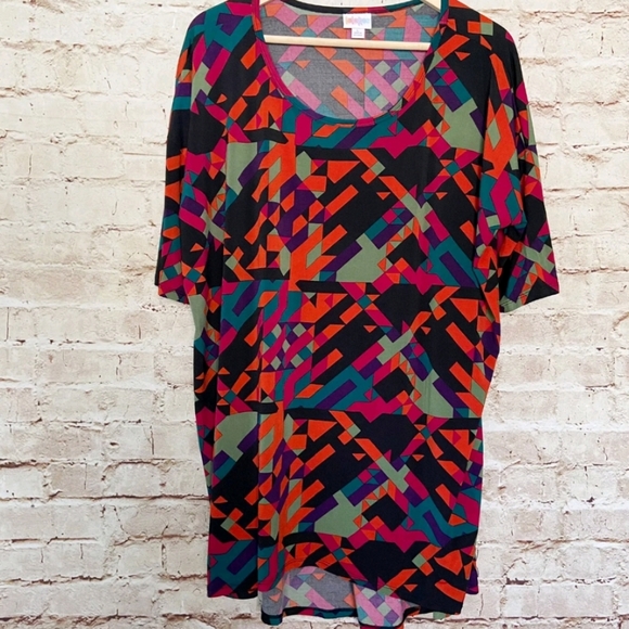 🗺️ Lularoe Small Irma Woman's Size 10-16 Polyester Spandex Stretchy Blend EUC - Picture 11 of 12